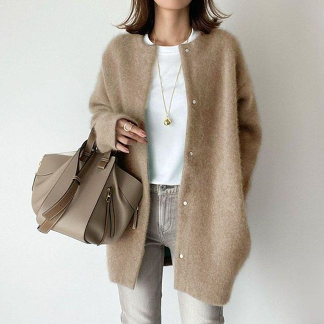 Lina | Kuscheliger Cardigan-Mantel