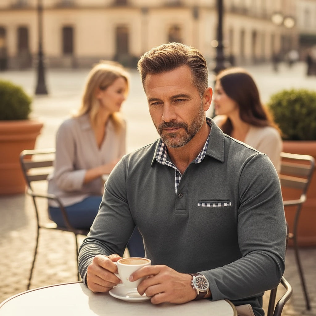 Mason | Langarm-Poloshirt